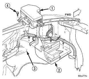 distribution box on 04 dodge durango|Dodge Durango power distribution installation.